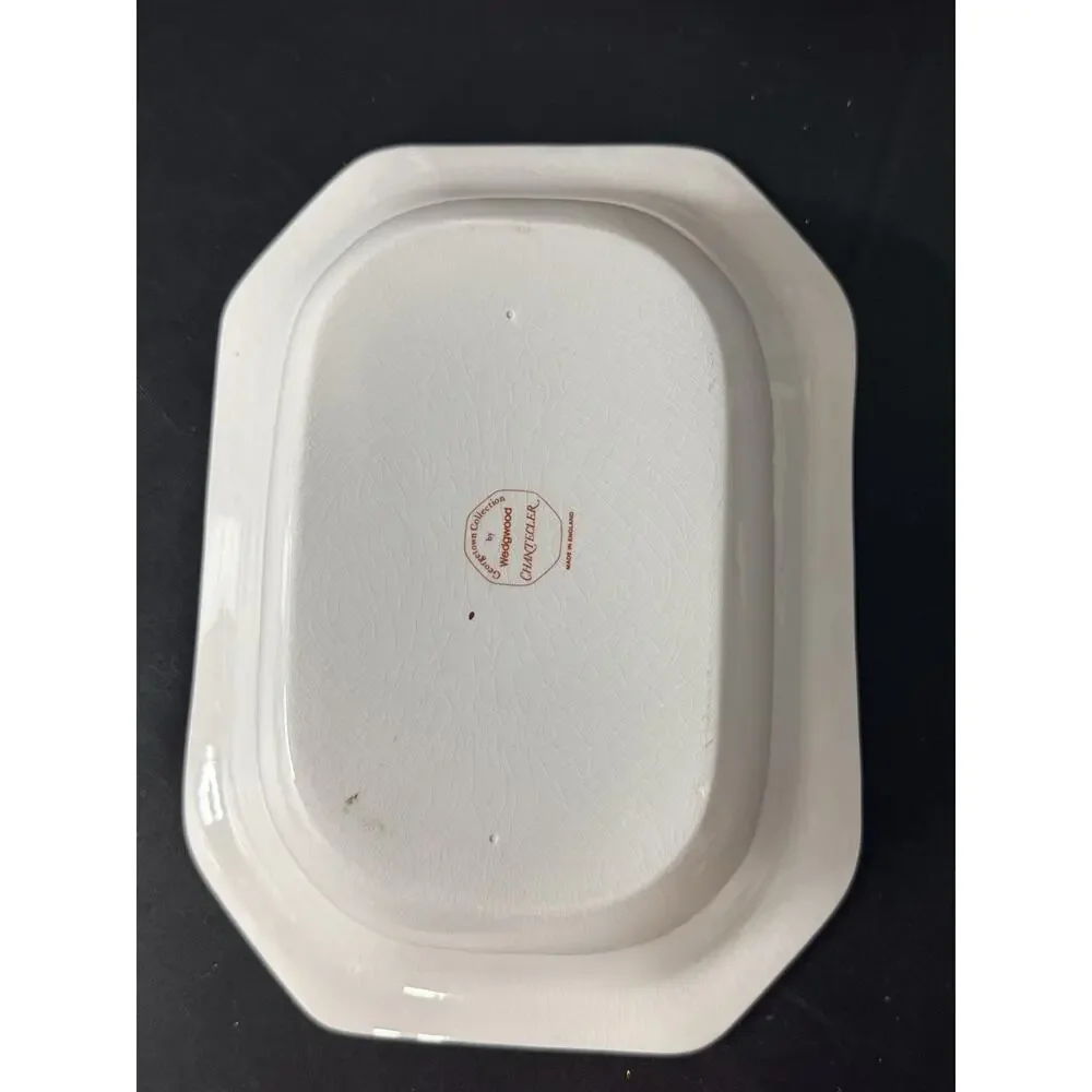Wedgwood Chanticleer Brown Rooster Rectangular Vegetable Serving Bowl